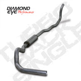 Diamond Eye Performance K4211S-RP - Diamond Eye KIT 4in TB MRP SGL SS DDG4X4 89-93 Dodge 5.9L Cummins 2500/3500