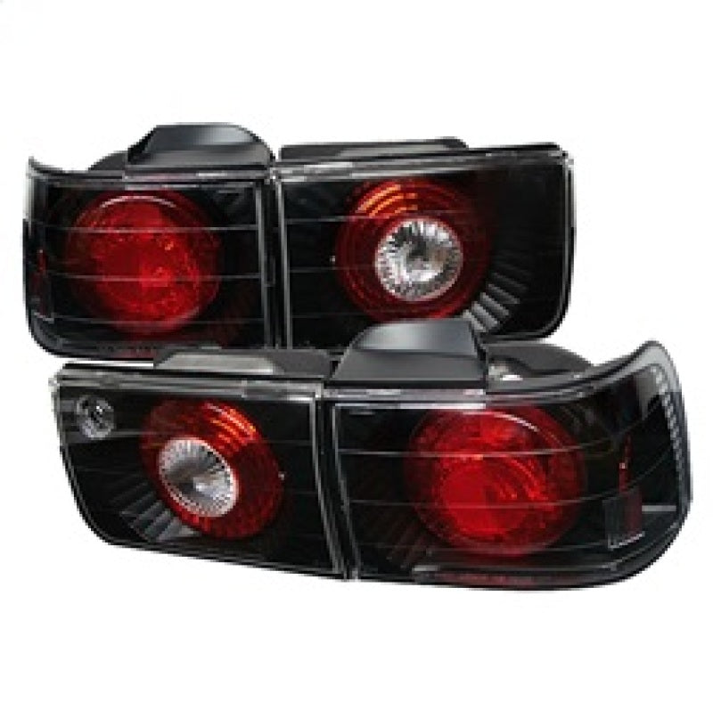 SPYDER 5004093 - Spyder Honda Accord 92-93 4Dr Euro Style Tail Lights Black ALT-YD-HA92-4D-BK