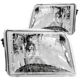 ANZO 111036 FITS: 1993-1997 Ford Ranger Crystal Headlights Chrome