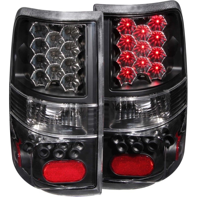 ANZO 311024 FITS 2004-2008 Ford F-150 LED Taillights Black