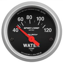 Load image into Gallery viewer, AutoMeter 3337-M - Autometer Sport-Comp 52mm 40-120 Degree Short Sweep Electronic Water Temperature Gauge