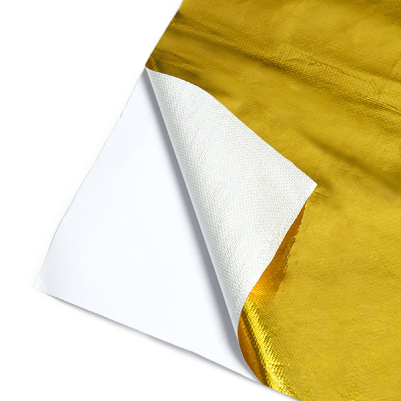 Mishimoto MMHP-GRB-1224 - Gold Reflective Barrier w/ Adhesive Backing 12 inches x 24 inches