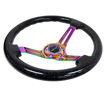 Load image into Gallery viewer, NRG RST-018BSB-MC - Reinforced Steering Wheel (350mm / 3in. Deep) Blk Multi Color Flake w/ Neochrome Center Mark