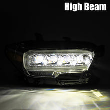 Load image into Gallery viewer, AlphaRex 880706 FITS 16-20 Toyota Tacoma NOVA LED Projector Headlights Plank Style Chrome w/Activation Light