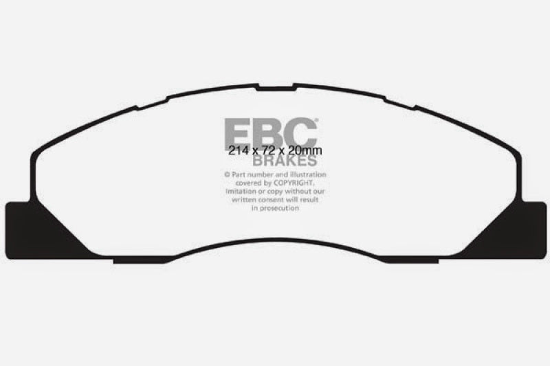 EBC 09-11 Dodge Ram 2500 Pick-up 5.7 2WD/4WD Yellowstuff Front Brake Pads