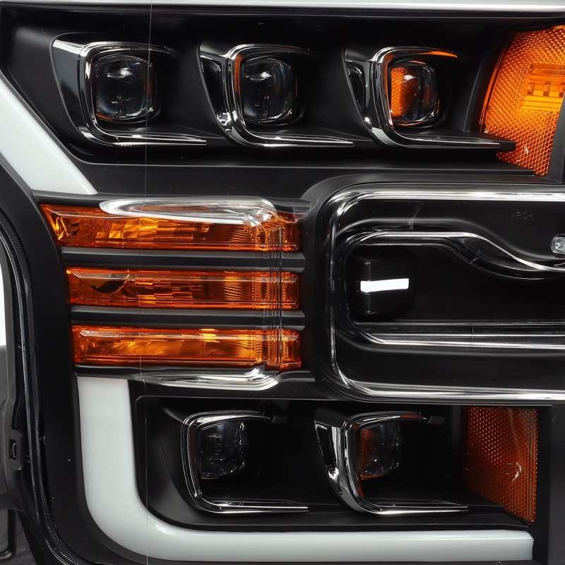 AlphaRex 880152 FITS 17-20 Ford Raptor NOVA LED Proj Headlights Plank Style Matte Black w/Activ Light/Seq Signal