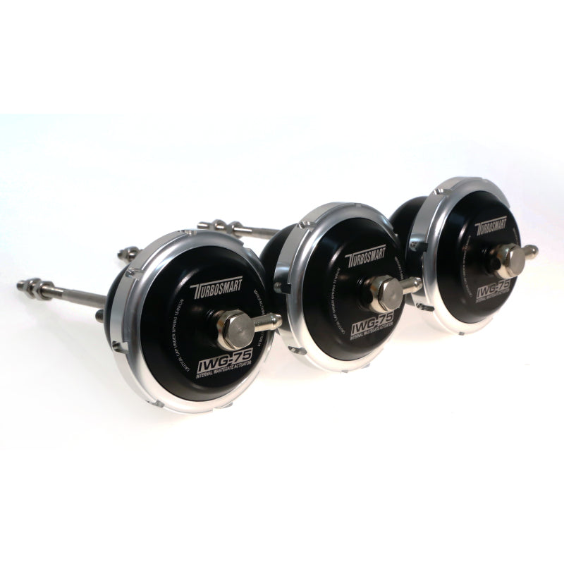 Turbosmart TS-0620-1142 - Universal IWG75 Borg Warner B1 120mm Rod Black 14PSI Internal Wastegate