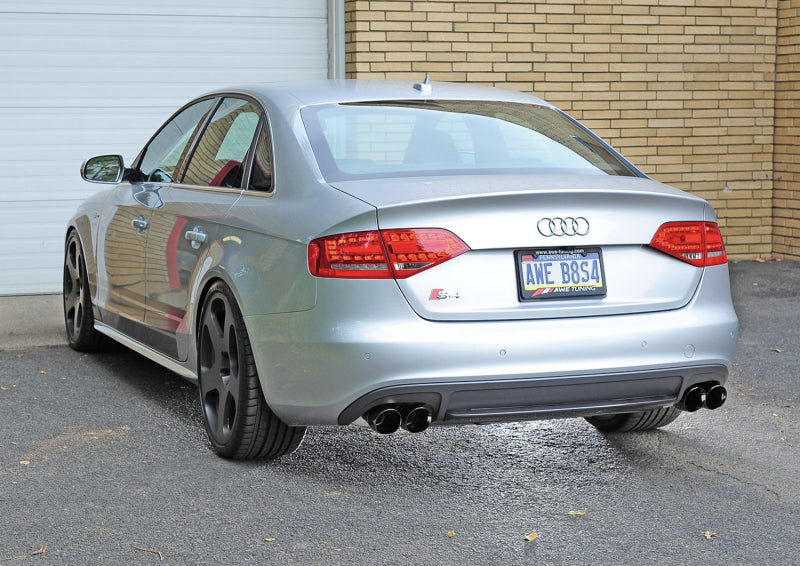 AWE Tuning Audi B8 / B8.5 S4 3.0T Track Edition Exhaust - Chrome Silver Tips (90mm)