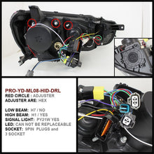 Load image into Gallery viewer, SPYDER 5042231 - Spyder Mitsubishi Lancer/EVO-10 08-14 Projector Xenon/HID- LED Halo DRL Blk PRO-YD-ML08-HID-DRL-BK