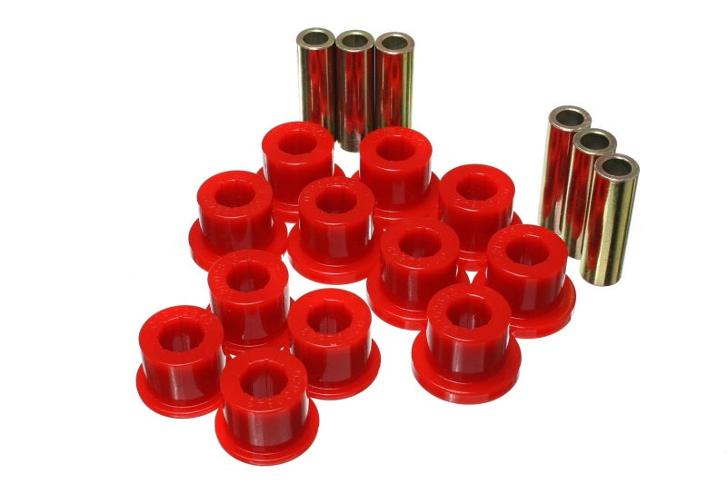 Energy Suspension 8.2116R - 05-14 Toyota Tacoma Rear Leaf Spring Bushings Red