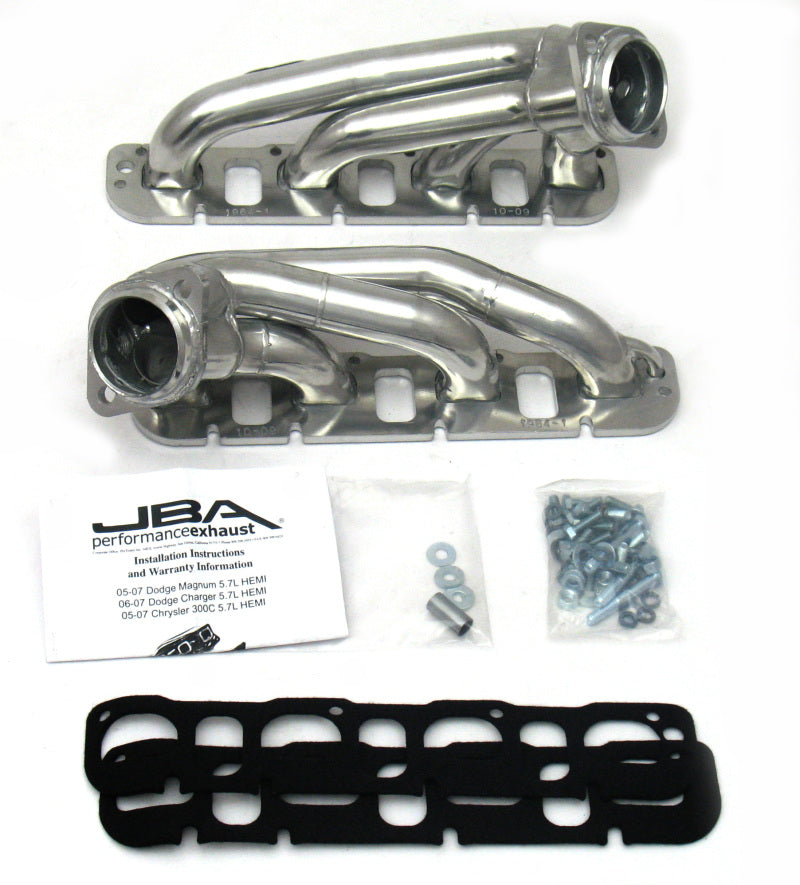 JBA 1964S-1JS - 09-20 Chrysler 5.7L HEMI 1-3/4in Primary Silver Ctd Cat4Ward Header