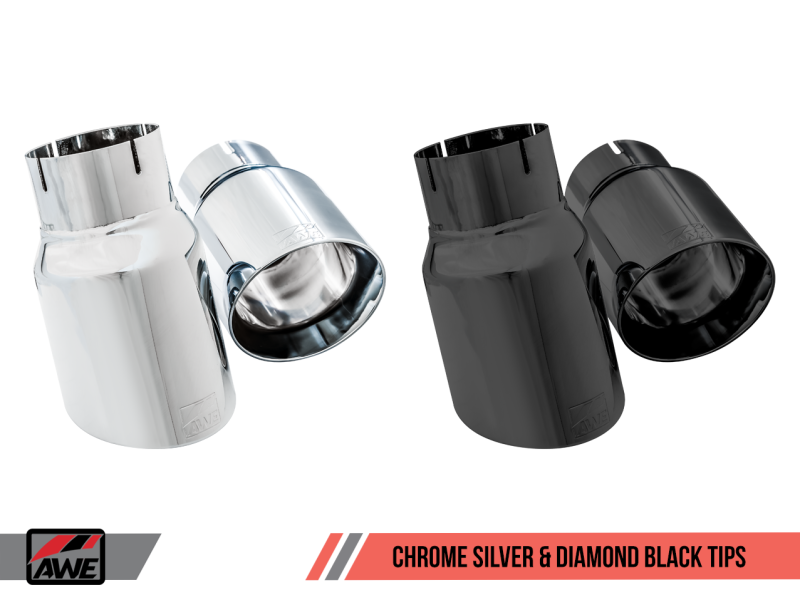 AWE Tuning 3020-32030 FITS Ford Focus RS Track Edition Cat-back Exhaust - Chrome Silver Tips