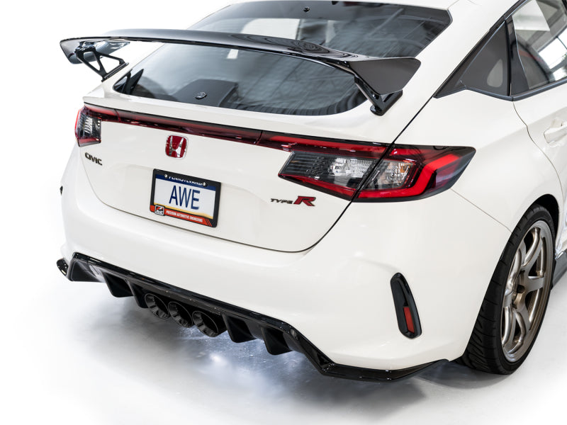 AWE Tuning 3020-53287 FITS 2023 Honda Civic Type R FL5 Track Edition Exhaust w/ Triple Diamond Black Tips