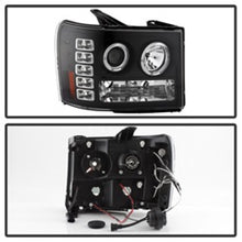 Load image into Gallery viewer, SPYDER 5010605 - Spyder GMC Sierra 1500/GMC Sierra Denali 08-13 Projector LED Halo- LED Blk PRO-YD-GS07-HL-BK
