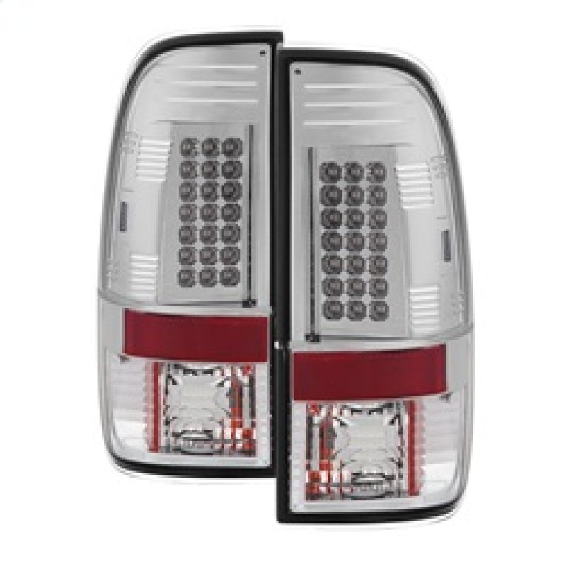 SPYDER 5003478 - Spyder Ford F150 side 97-03/F250/350/450 Super Duty 99-07 LED Tail Lights Chrm ALT-YD-FF15097-LED-C