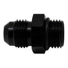 Load image into Gallery viewer, DeatschWerks 6-02-0404-B FITS 6AN ORB Male to 6AN Male Flare Adapter (Incl O-Ring)Anodized Matte Black