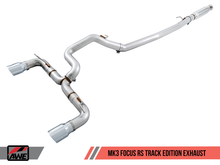 Load image into Gallery viewer, AWE Tuning 3020-32030 FITS Ford Focus RS Track Edition Cat-back Exhaust - Chrome Silver Tips