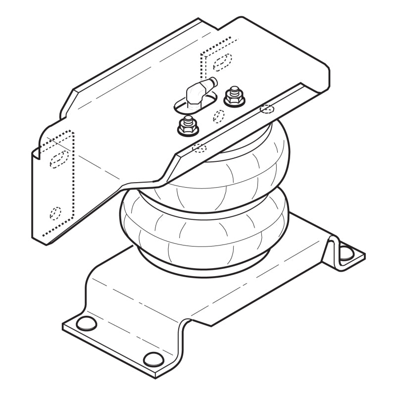 Firestone 2404 - Ride-Rite Air Helper Spring Kit Rear Ford F550 / Ram 4500/5500 (W21760)