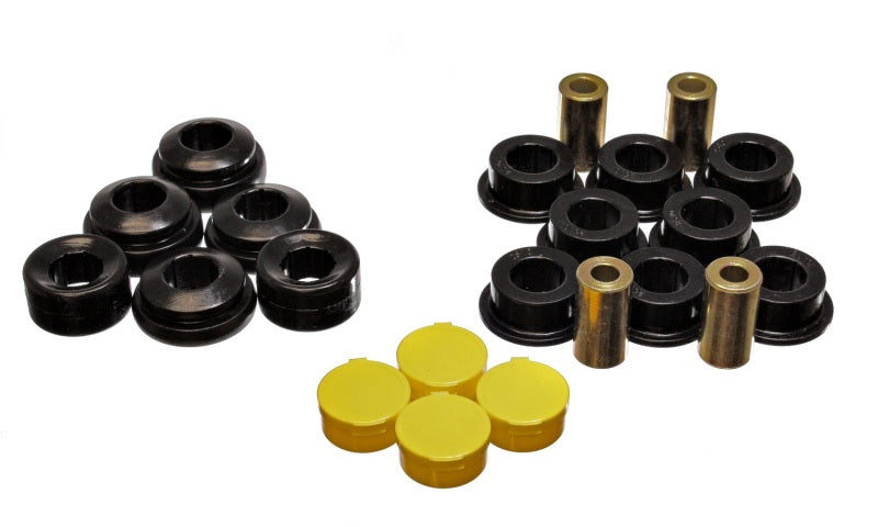 Energy Suspension 16.3118G - 01-05 Honda Civic/CRX / 02-05 Civic Si Black Rear Control Arm Bushing Set