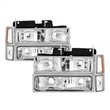 Load image into Gallery viewer, SPYDER 5069535 FITS 5069535 - Xtune Chevy Suburban 94-98 Headlights w/ Corner &amp; Parking Lights 8pcs Chrome HD-JH-CCK88-AM-C-SET