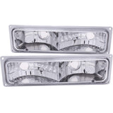 ANZO 511032 FITS: 1988-1998 Chevrolet C1500 Euro Parking Lights Chrome