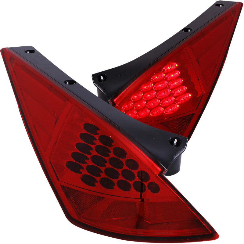 ANZO - [product_sku] - ANZO 2003-2005 Nissan 350Z LED Taillights Red - Fastmodz