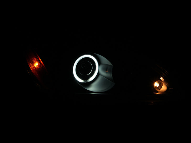 ANZO - [product_sku] - ANZO 2004-2007 Mitsubishi Lancer Projector Headlights w/ Halo Black (CCFL) - Fastmodz