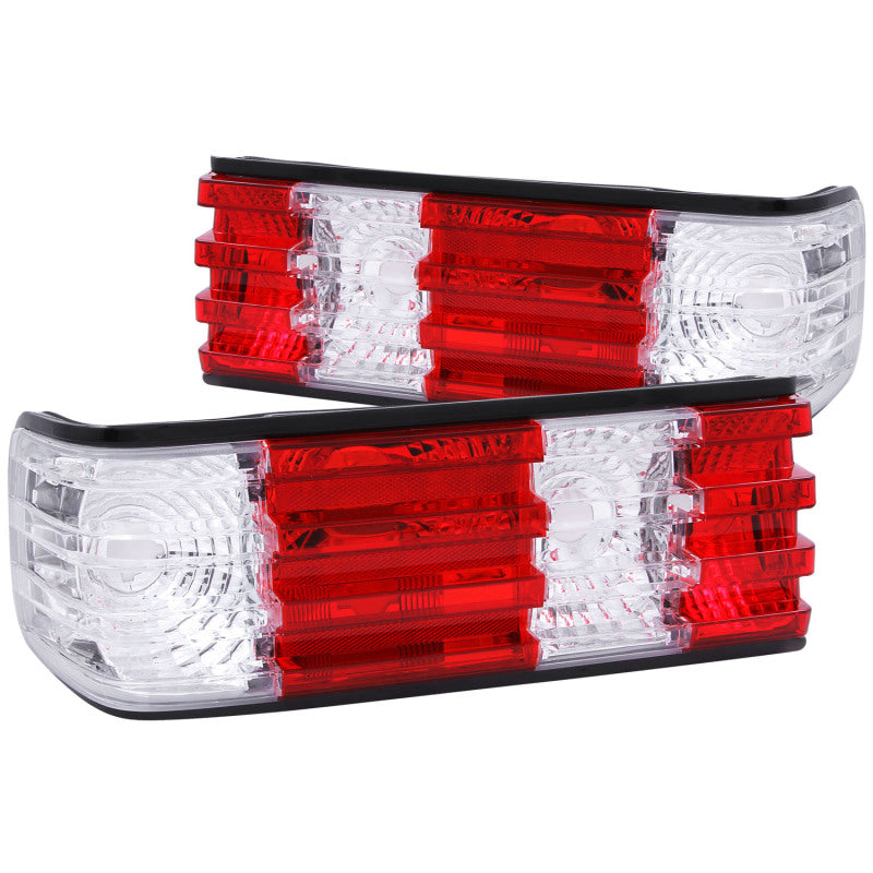 ANZO 221132 -  FITS: 1986-1991 Mercedes Benz S Class W126 Taillights Red/Clear