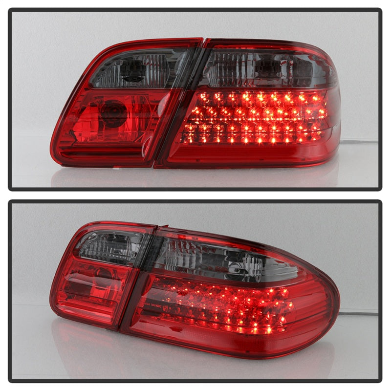 SPYDER 5020659 - Xtune Mercedes Benz W210 E-Class 96-02 LED Tail Lights Red Smoke ALT-CL-MBW210-LED-RSM