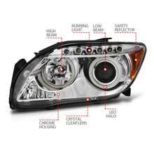 Load image into Gallery viewer, ANZO 2005-2010 Scion Tc Projector Headlights w/ Halo Chrome (CCFL)