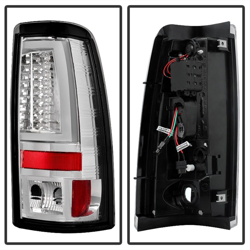 SPYDER 5081902 - Spyder Chevy Silverado 1500/2500 03-06 Version 2 LED Tail LightsChrome ALT-YD-CS03V2-LED-C