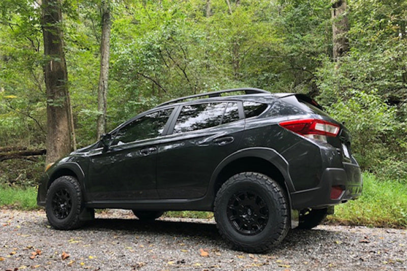 Rally Armor MF46-LTUR-BLK/SIL FITS: 2018-2023 Subaru XV Crosstrek Lift/AT UR Black Mud Flap w/ Silver Logo