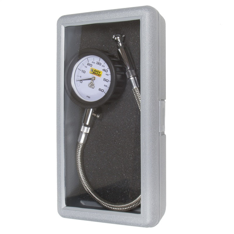 AutoMeter 2160 - Autometer NASCAR Performance 60PSI Lo-Pressure Tire Pressure Gauge