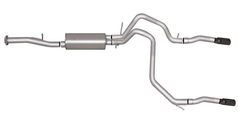 Gibson 07-12 Chevrolet Avalanche LS 5.3L 2.25in Cat-Back Dual Split Exhaust - Aluminized - free shipping - Fastmodz