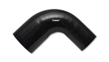 Load image into Gallery viewer, Vibrant 2785 FITS 4 Ply Reinforced Silicone 90 degree Transition Elbow - 3in I.D. x 4in I.D. (BLACK)