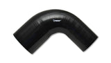 Vibrant 2785 FITS 4 Ply Reinforced Silicone 90 degree Transition Elbow - 3in I.D. x 4in I.D. (BLACK)