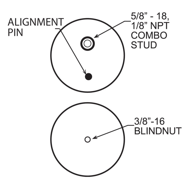 Firestone 6766 - Ride-Rite Replacement Bellow 268C 5/8CF 1/2PIN BN (W21760)