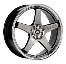 Load image into Gallery viewer, Enkei 446-770-0138HB - EV5 17x7 4x100/114.3 38mm Offset 72.6 Bolt Diameter Hyper Black w/ Machined Lip Wheel