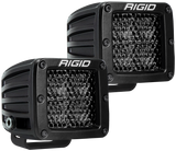 Rigid Industries 202513BLK FITS D Series PRO Midnight Edition - Spot - Diffused - Pair