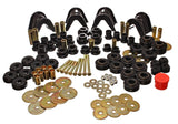 Energy Suspension 4.18105G FITS 66-77 Ford Bronco 4WD (w/ 4 Deg C-Bushings) Black Hyper-Flex Master Bushing Set