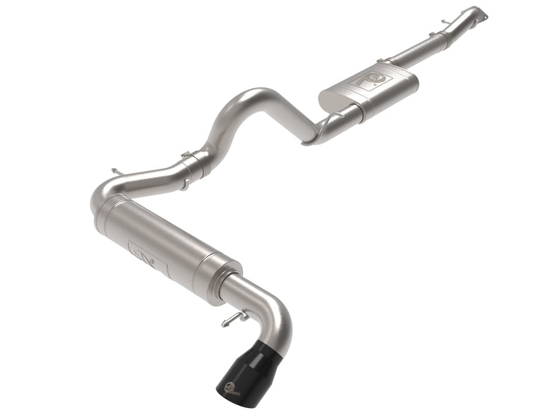 aFe 49-43136-B FITS Apollo GT 3in 409 SS Cat-Back Exhaust 2021 Ford Bronco L4-2.3L (t)/V6-2.7L (tt) w/ Black Tip