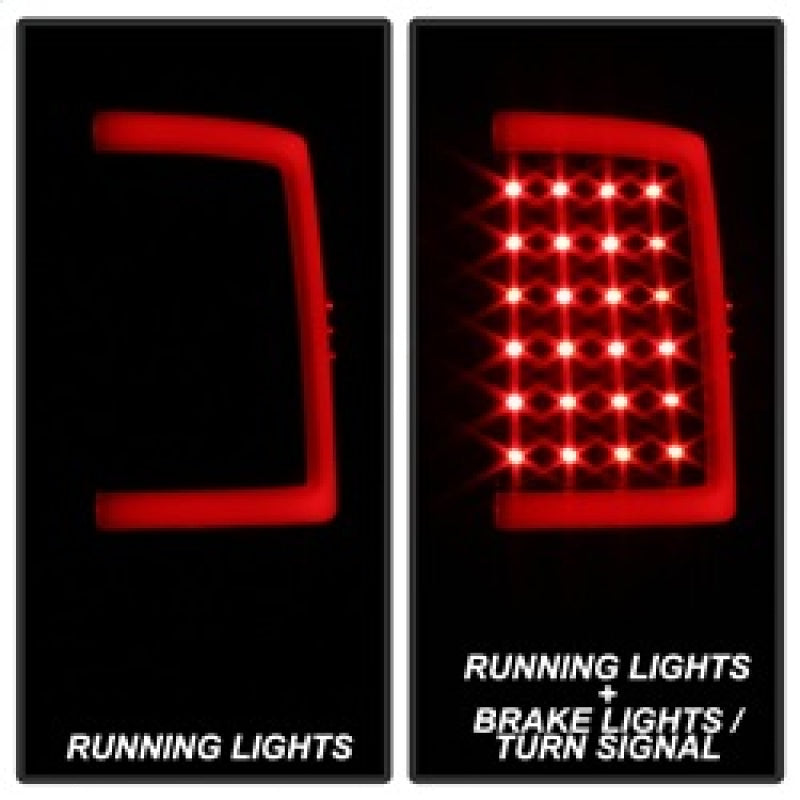 SPYDER 9041020 - xTune 13-18 Dodge Ram 1500 (LED Model Only) LED Tail LightsBlk Smk (ALT-ON-DRAM13V2-LBLED-BSM)