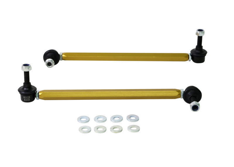 Whiteline KLC151 - 06/05+ Ford Focus LS / 05/09+ Mazda 3 BK Front Swaybar Link Kit H/Duty Adj Steel Ball