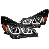 ANZO 111285 FITS: 2010-2014 Subaru Outback Projector Headlights w/ U-Bar Black