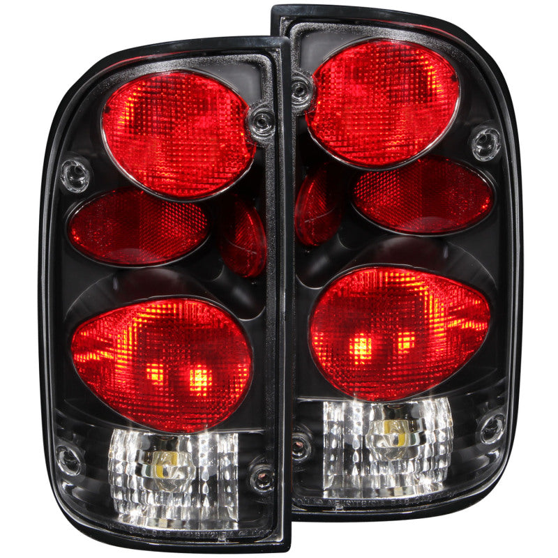 ANZO - [product_sku] - ANZO 1995-2000 Toyota Tacoma Taillights Black - Fastmodz