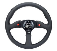 Load image into Gallery viewer, NRG RST-023D-R - Reinforced Steering Wheel (350mm/ 2.5in. Deep) Sport Leather Racing/ 4mm Matte Black Spoke