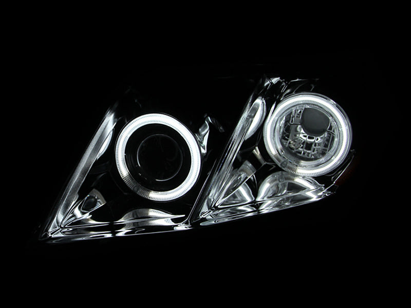 ANZO - [product_sku] - ANZO 2007-2009 Toyota Camry Projector Headlights w/ Halo Black - Fastmodz