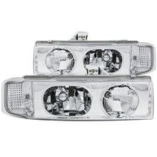 Load image into Gallery viewer, ANZO 111001 FITS 1995-2005 Chevrolet Astro Van Crystal Headlights Chrome 1pc