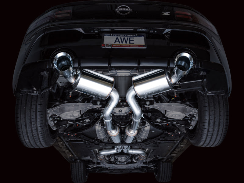 AWE Tuning 3015-32400 FITS AWE 2023 Nissan Z RZ34 RWD Touring Edition Catback Exhaust System w/ Chrome Silver Tips