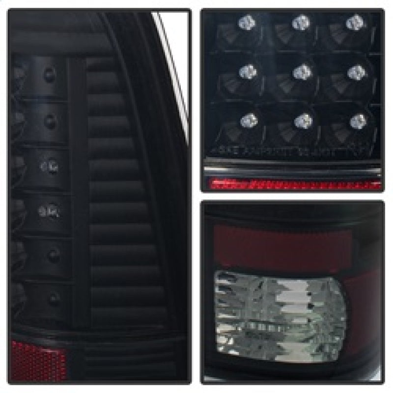 SPYDER 9027642 - Xtune Ford F250/350/450/550 Super Duty 99-07 LED Tail Lights Black Smoke ALT-JH-FF15097-LED-BKSM